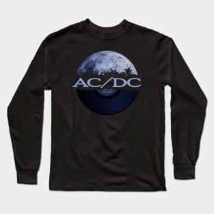 ACxDC blue moon vinyl Long Sleeve T-Shirt